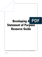 Personal Statement Resource Guide