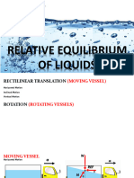 Relative Equilibrium of Liquids