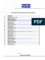 Gas Turbine Operation Sequence and Procedure