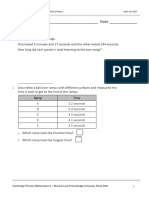 Prim Maths 5 2ed TR Unit 16 Test