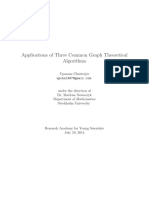 Chatterjee Applications of Three Common Graph Theoretic Algorithms