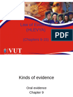 Law of Evidence University Notes