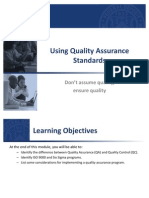 FDIC Quality Assurance Standards