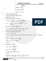 DPP - 06 (Solution) - Projectile Motion (Projectile Jee Mains PYQ)