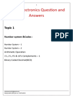 Digital Electronics Question Topic 1