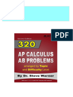 Full Download 320 AP Calculus AB Problems Arranged by Topic and Difficulty Level Steve Warner PDF