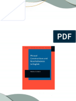 Phrasal Constructions and Resultativeness in English A Sign oriented Analysis 1st Edition Marina Gorlach 2024 scribd download