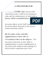 Cash Drill Procedure For Factory