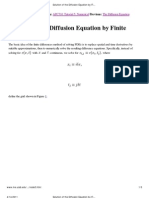 Solution of The Diffusion Equation by Finite Differences