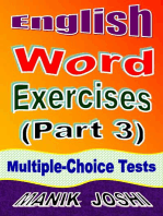 English Word Exercises (Part 3): Multiple-choice Tests: English Worksheets, #3