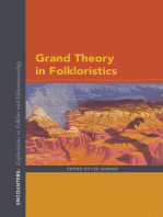 Grand Theory in Folkloristics