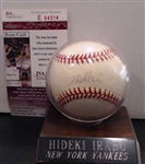 HIDEKI IRABU AUTOGRAPHED BALL W/ JSA COA