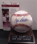 JIM BOUTON AUTOGRAPHED BALL W/ JSA COA