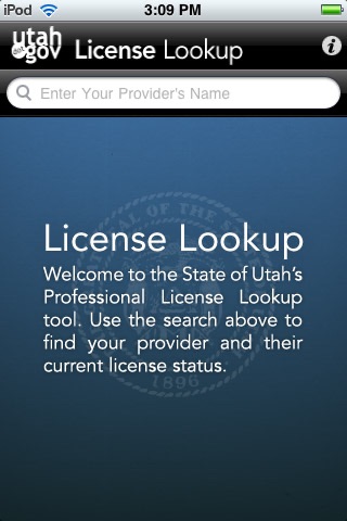 Utah Professional License Lookup