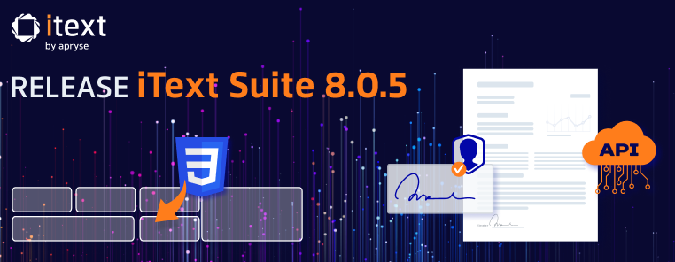 Blog teaser iText Suite 8.0.5 release