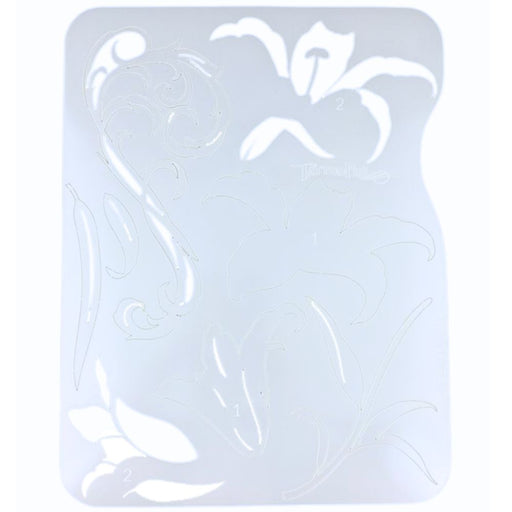 Tattoo Pro 114 - Body Painting Stencil - Fancy Lily