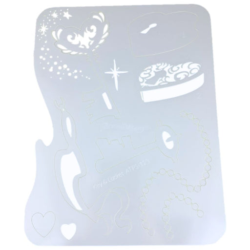 Tattoo Pro 123  - Body Painting Stencil - Key & Locket