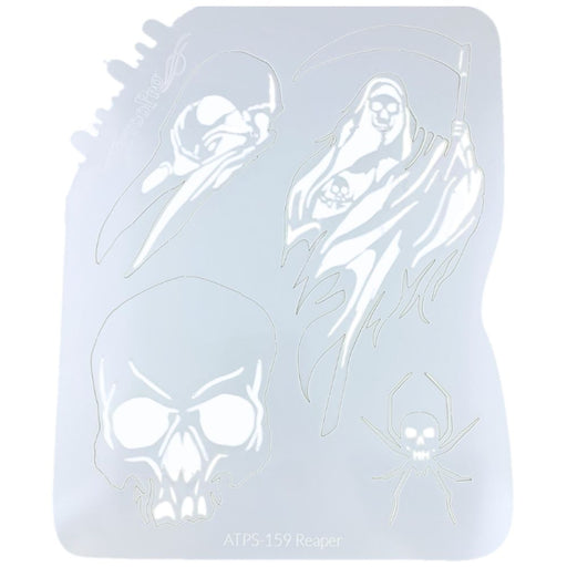 Tattoo Pro 159 | Air Brush Body Painting Stencil - Grim Reaper