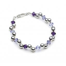 Handmade Sterling Silver & genuine Swarovski Crystal bracelet