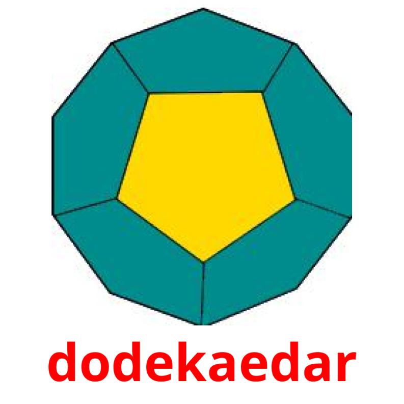 dodekaedar picture flashcards