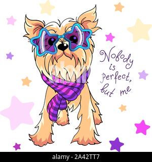 Vector Yorkshire terrier dog Stock Vector