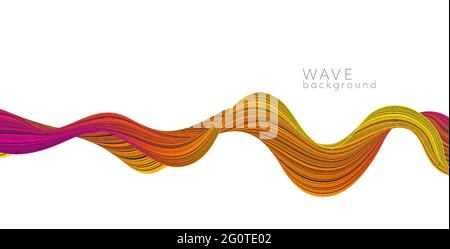 Vector abstract background with color abstract wave Stock Vector