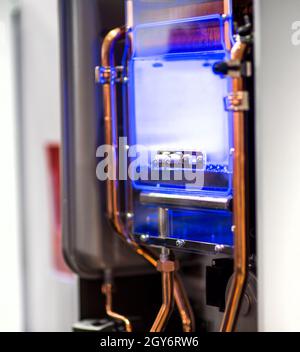 gas boiler, smart heating system Stock Photo