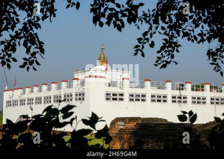 Maya Devi Temple in Lumbini, Nepal. Stock Photo