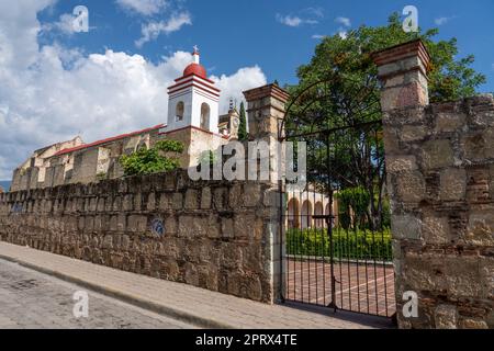 The 16th Century Church of Saint Peter and Saint Paul in Villa de Etla, Oaxaca, Mexico. Stock Photo