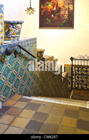 Interior view of the courthouse in 'Santa Barbara', California Stock Photo