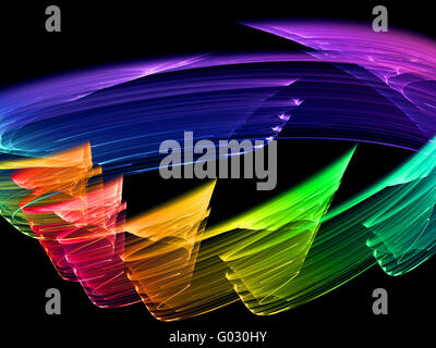 multicolored abstract background - high quality rendered image Stock Photo