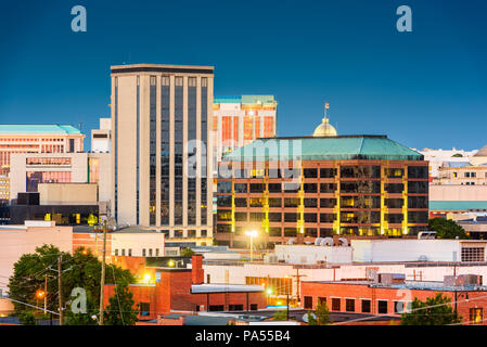 Montgomery, Alabama, USA downtown cityscape at twilight. Stock Photo