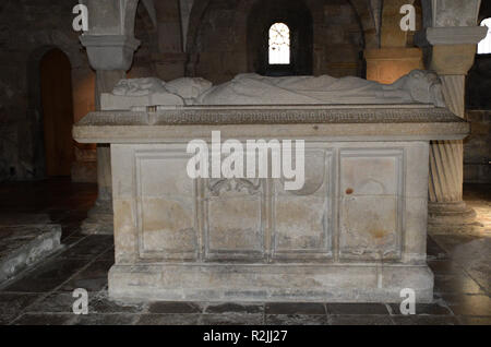 Lund, Sweden. 7 November 2018. Crypt in the Lund Cathedral. Stock Photo