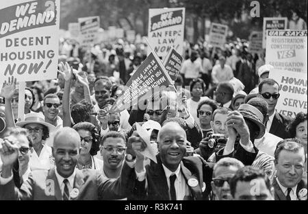 MARCH ON WASHINGTON FOR JOBS AND FREEDOM 28 August 1963 Stock Photo