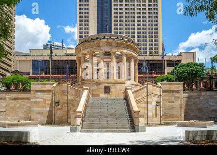 ANZAC Square and central railway station, Brisbane Stock Photo