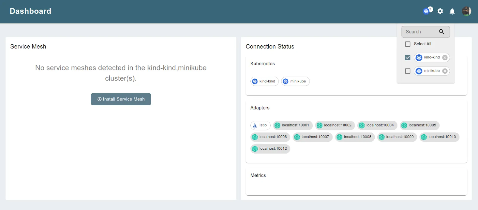 Management of Kubernetes with Meshery