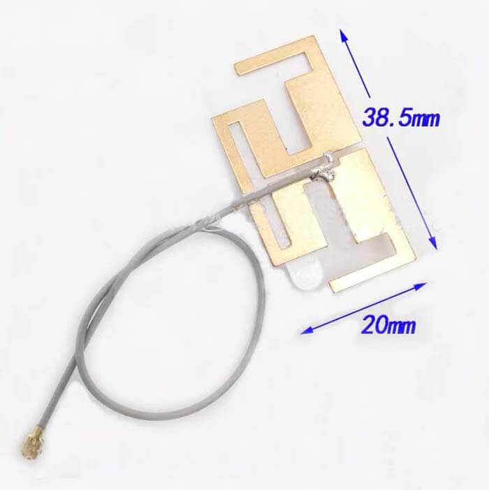 38.5x20mm Inverted-F Antenna 2.4 GHz IFA Antenna Design Wifi Ipex Antenna - C&T RF Antennas Inc