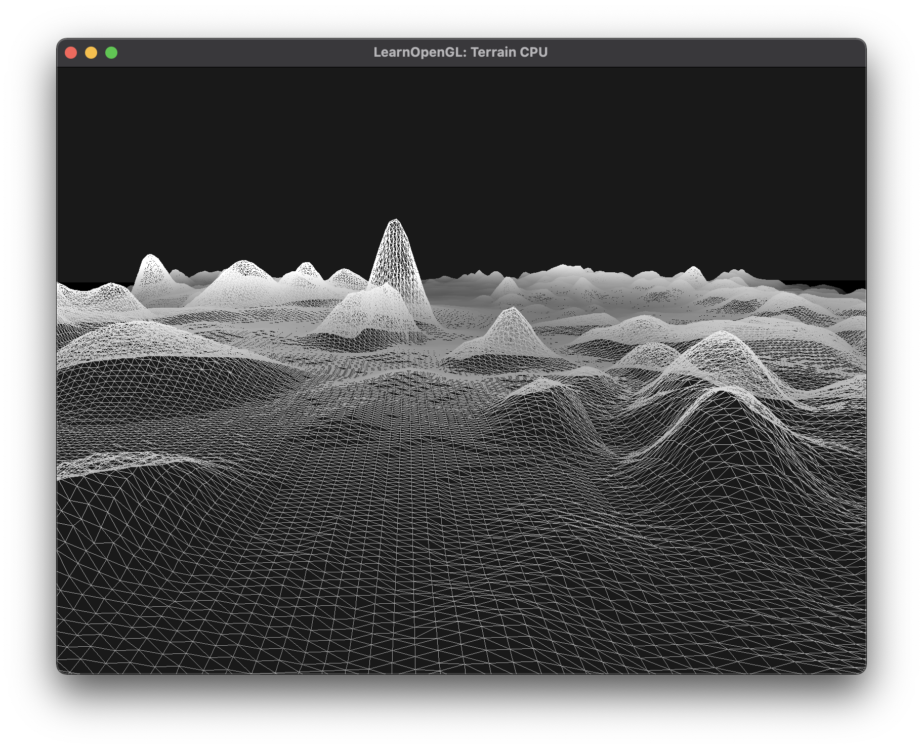 CPU Terrain Wireframe