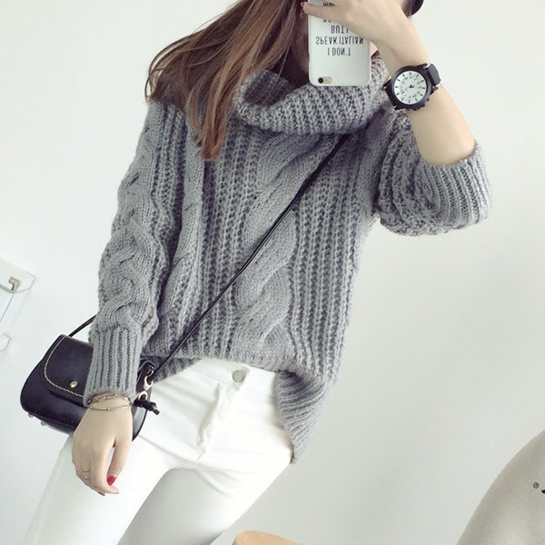 Popular Korean Style Turtleneck Sweater-Buy Cheap Korean