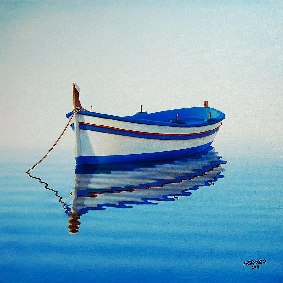 fishing boat ii painting by horacio cardozo