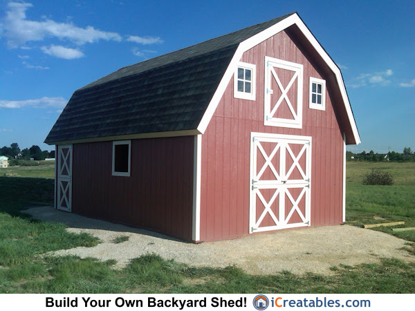 16x24 Gambrel Shed Built In Colorado! iCreatables.com