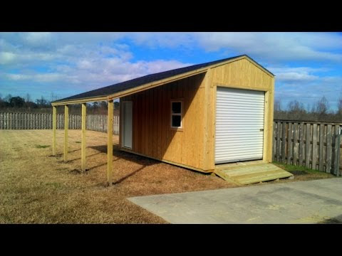 10x20 Shed with Lean-to - Shed Plans - Stout Sheds LLC 