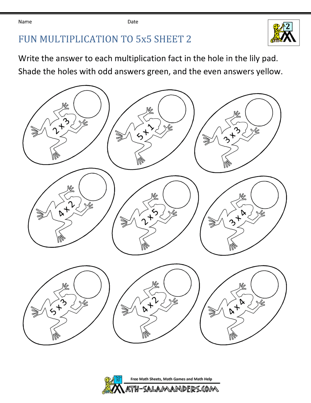 Fun Multiplication Worksheets Grade 5 - bear basic ...