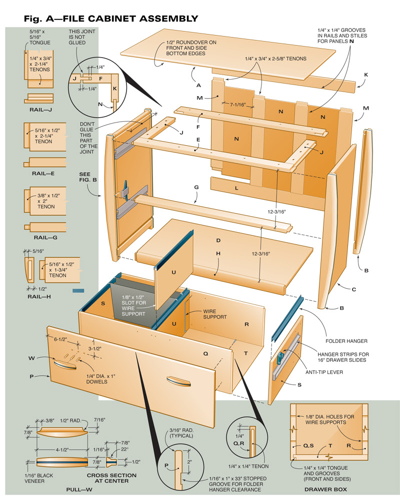 Woodworking Plans Filing Cabinet Plans PDF Plans