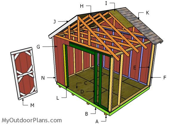 12x10 shed plans myoutdoorplans free woodworking plans