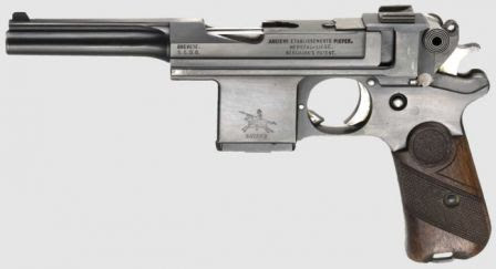 Bergmann Bayard model 1908 pistol, made in Belgium by Pieper.