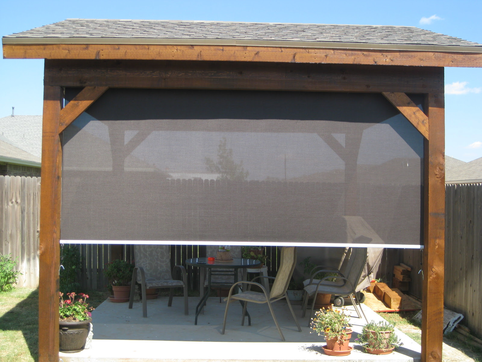 Outdoor Patio Shades And Blinds Design And Ideas