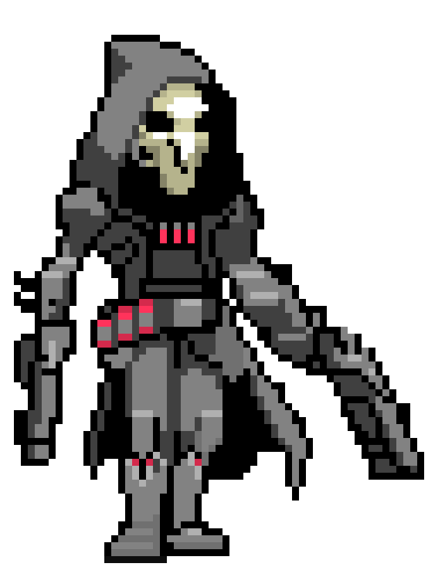 Pixel Art Overwatch Reaper | Pixel Art Maker