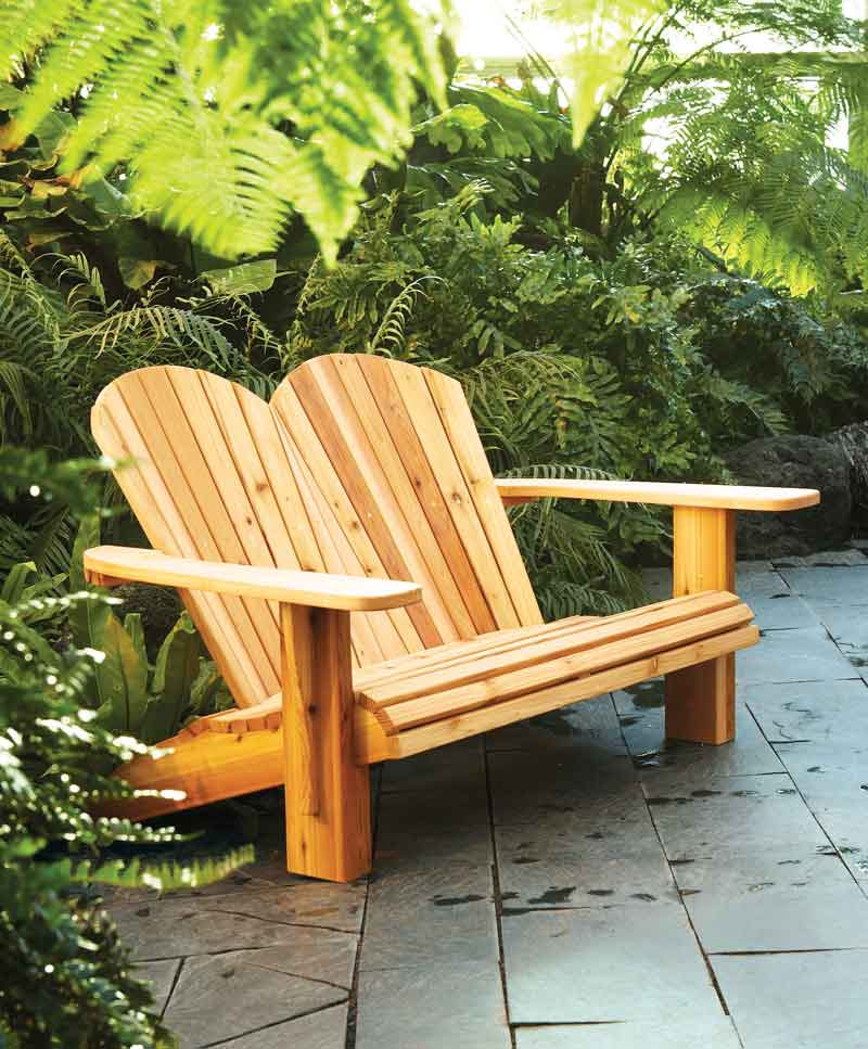 DIY Double Adirondack Chair Plans: How to Make a Loveseat