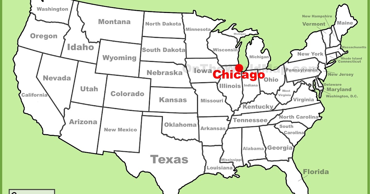 Chicago Usa Map States